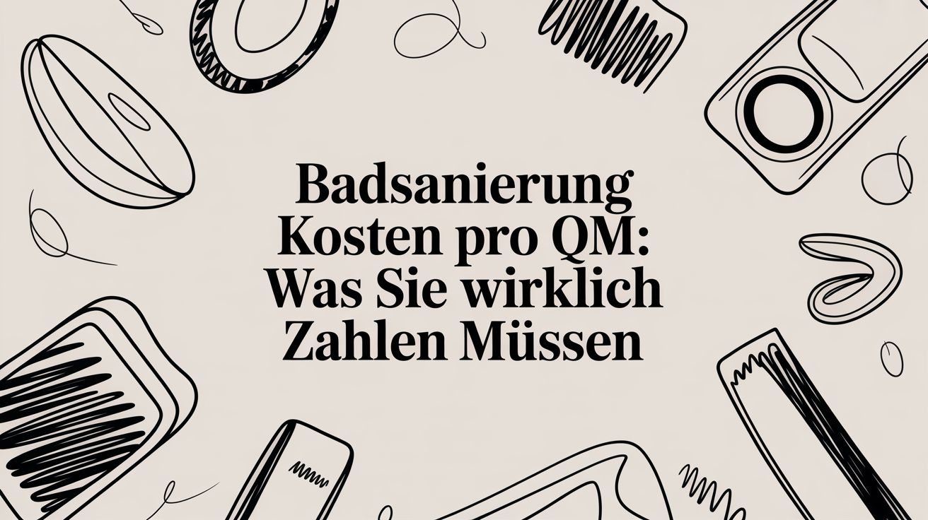Badsanierung kosten pro qm: Was Sie wirklich zahlen müssen