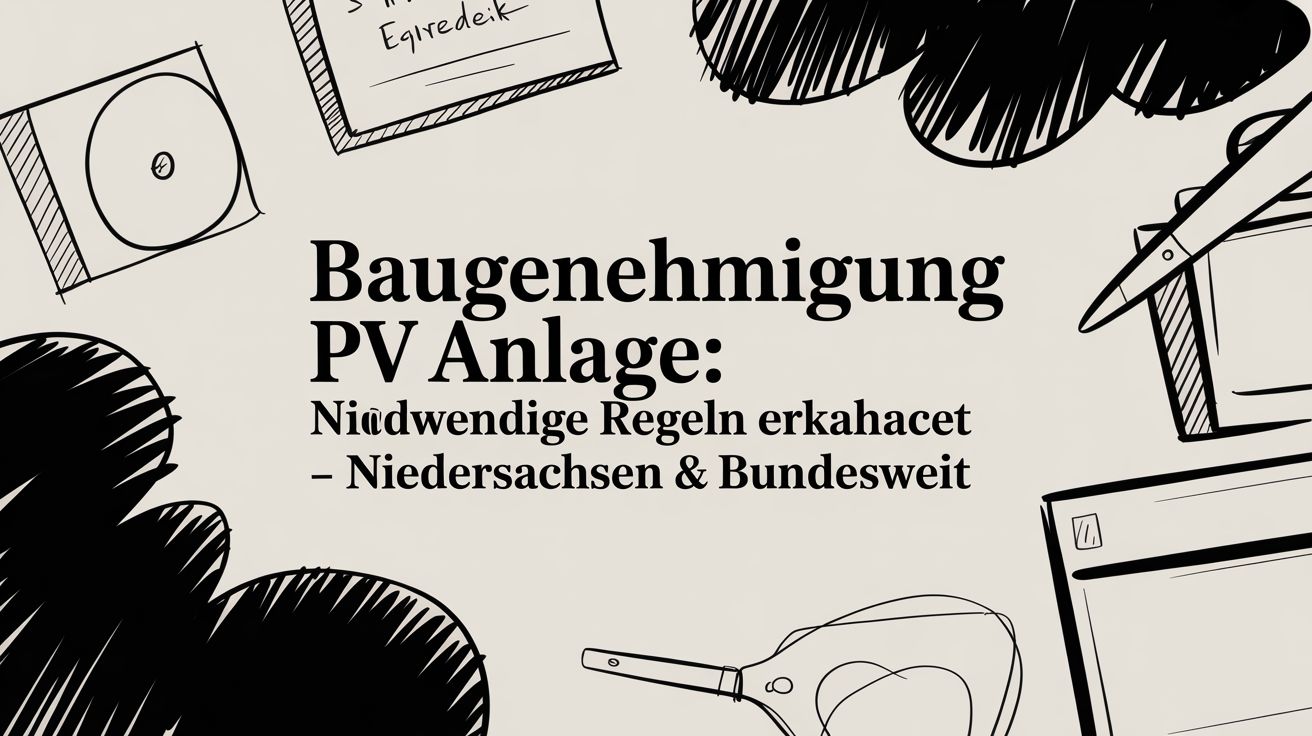 Baugenehmigung pv anlage: Notwendige Regeln erklärt - Niedersachsen & bundesweit