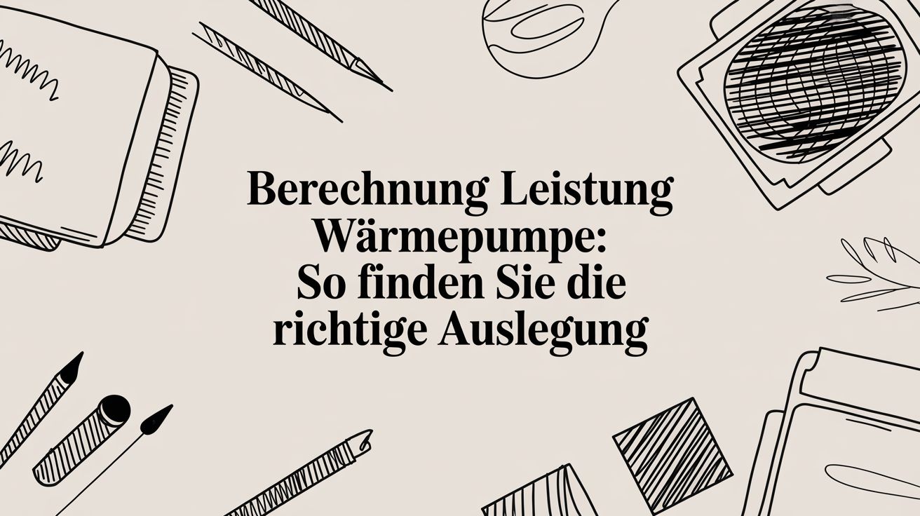 Berechnung leistung wärmepumpe: So finden Sie die richtige Auslegung