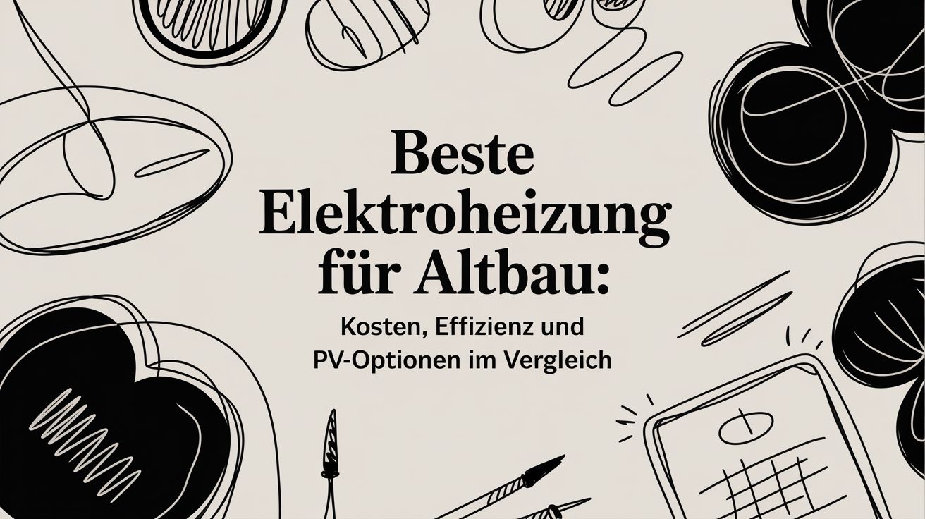 Beste elektroheizung für Altbau: Kosten, Effizienz und PV-Optionen im Vergleich
