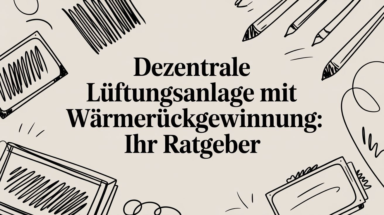 Dezentrale Lüftungsanlage mit Wärmerückgewinnung: Ihr Ratgeber