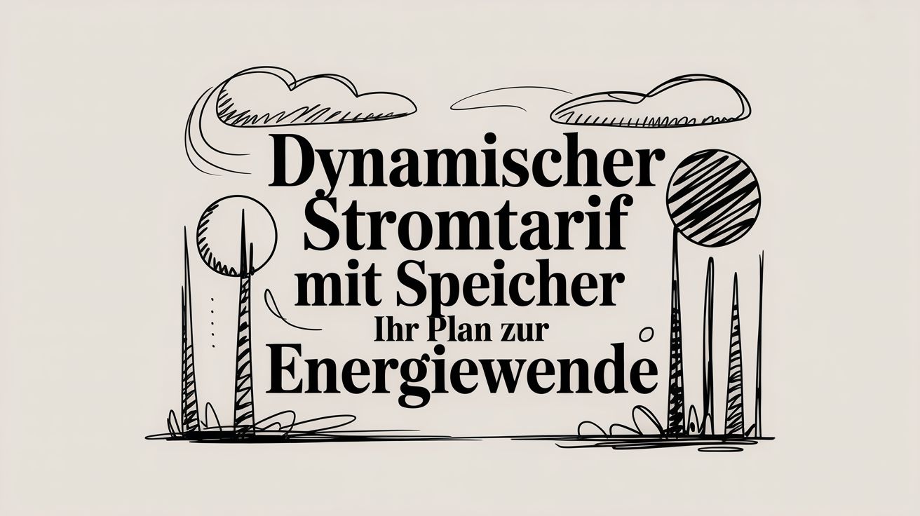 Dynamischer stromtarif mit speicher Ihr plan zur energiewende