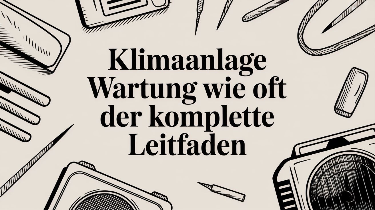 Klimaanlage wartung wie oft der komplette leitfaden