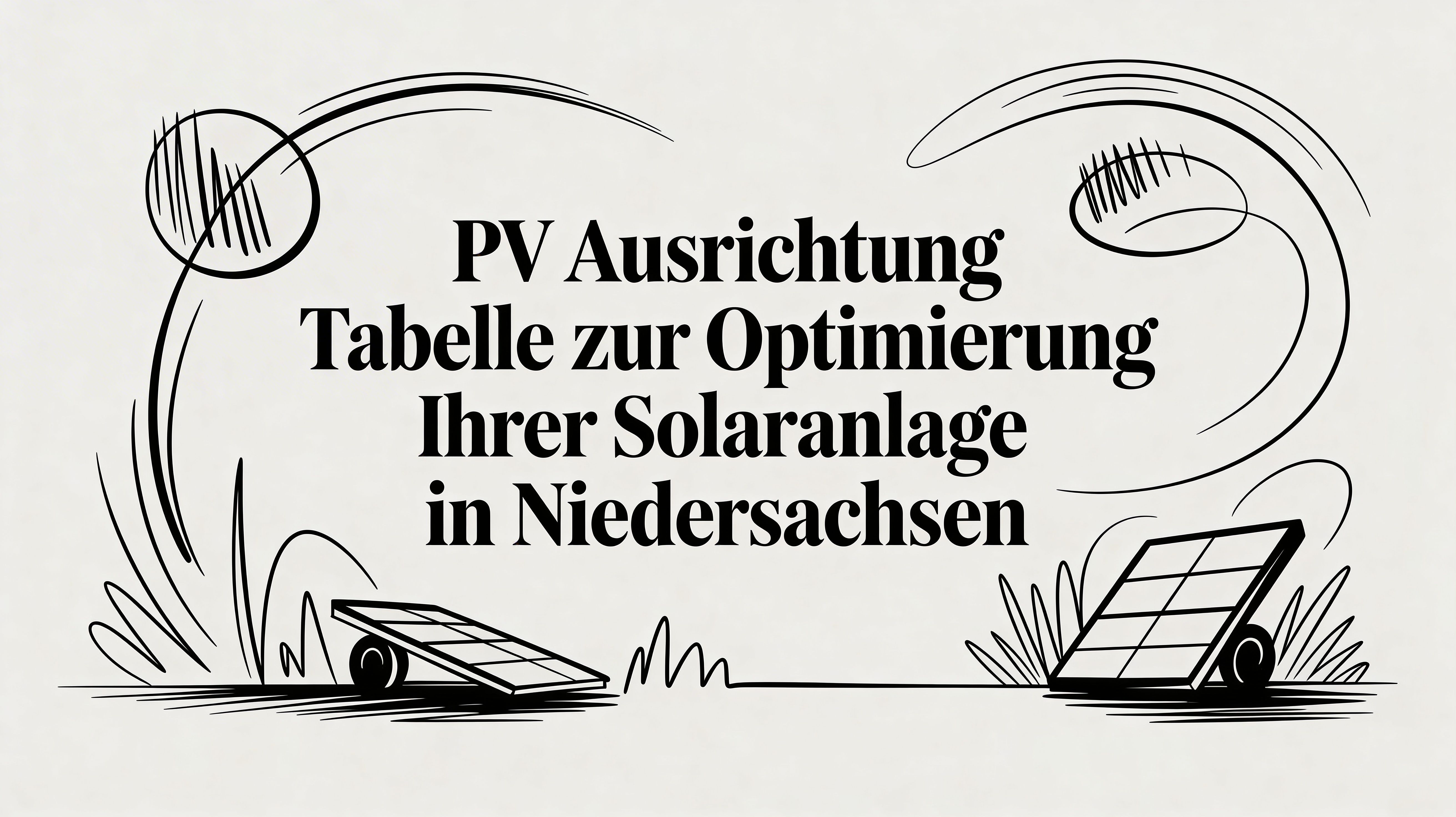 PV Ausrichtung Tabelle zur Optimierung Ihrer Solaranlage in Niedersachsen