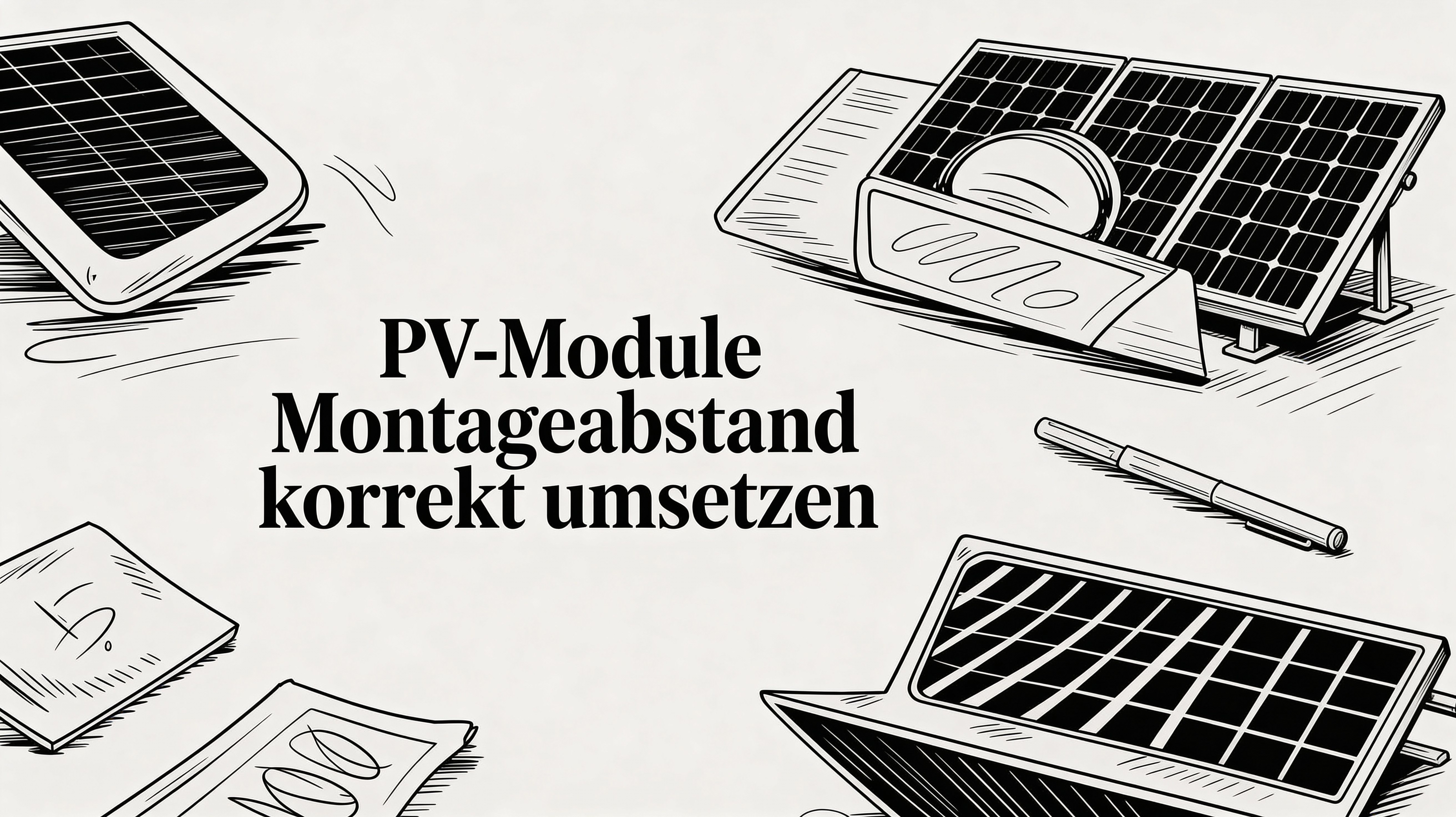 Pv-module montage abstand korrekt umsetzen