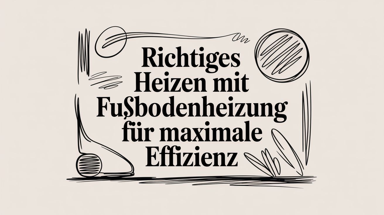 Richtiges heizen mit fußbodenheizung für maximale effizienz