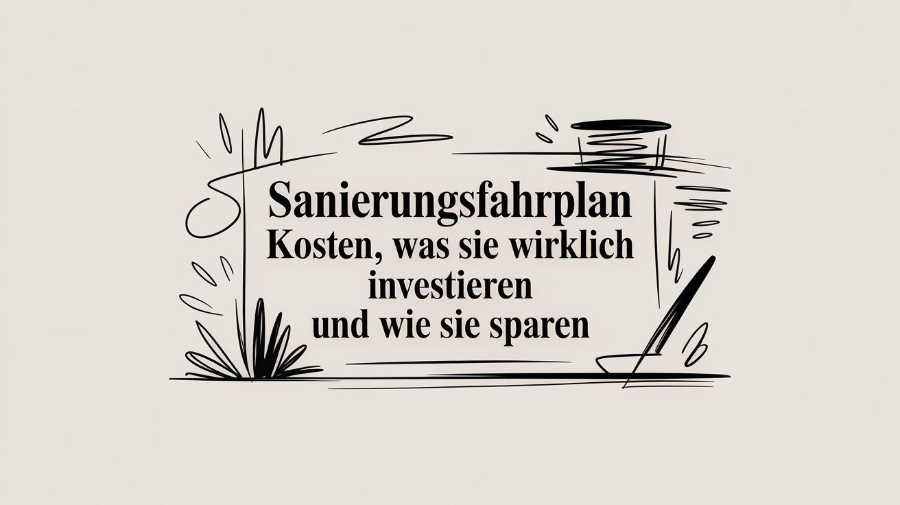 Sanierungsfahrplan kosten Was Sie wirklich investieren und wie Sie sparen