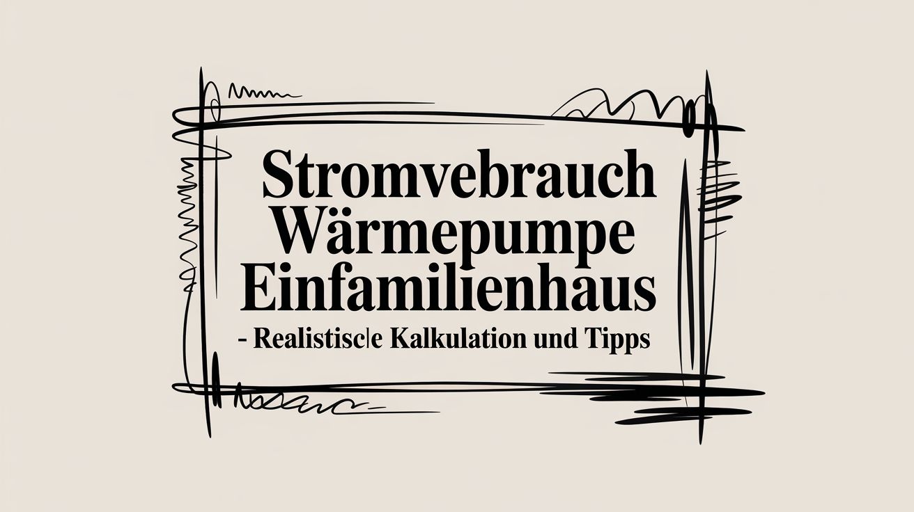 Stromverbrauch wärmepumpe einfamilienhaus – realistische Kalkulation und Tipps